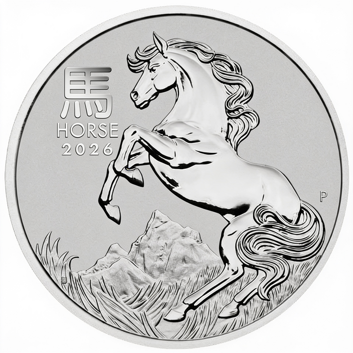 Perth Mint: Lunar III - A Ló éve platina érme 1/10 uncia platina 2026
