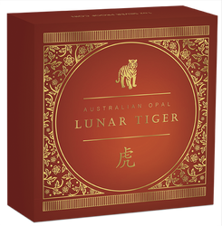 Lunar III: A tigris éve 1 uncia ezüst 2022 Proof Opál