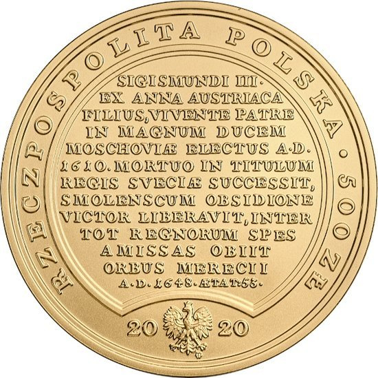 Tesoros de Stanisław August - 500 ZŁ Władysław IV Waza