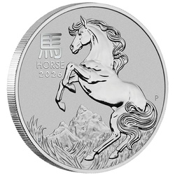 Monedă din platină Perth Mint: Lunar III - Anul Calului 1/10 uncie de platină 2026