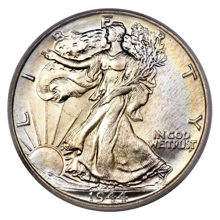 USA: 50 Centów - Half Dollar (0,50 USD) Srebro Różne Roczniki (próba Ag.900) Obiegowy 10 sztuk