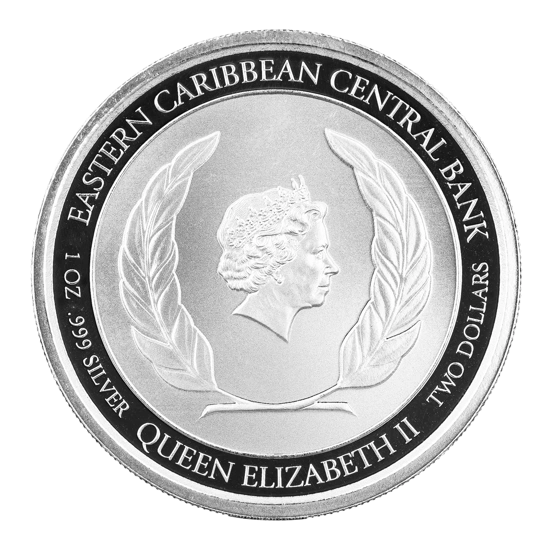 Anguilla: Coat of Arms 1 oz Silver 2020