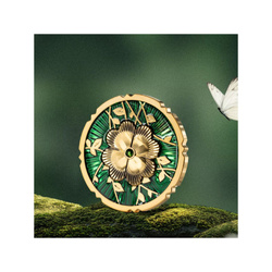 Cook Islands: Evergreen – Clover Gilded 1 oz Silver 2025 Crystal Proof