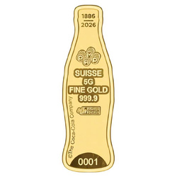 Sztabka Pamp Coca Cola 140 Years 5 gramów złota 2026 (porysowane opakowanie)