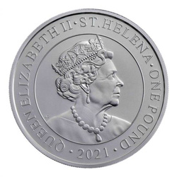 St Helena Modern Chinese Trade Dollar 1 once d'argent 2021