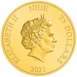 Niue: Harry Potter Classic – Dobby, domácí skřítek 1/4 unce zlata 2021 Proof