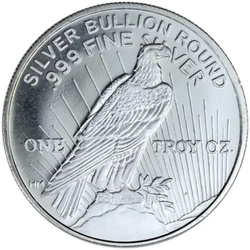 Peace Dollar 1 oncia d'argento Round