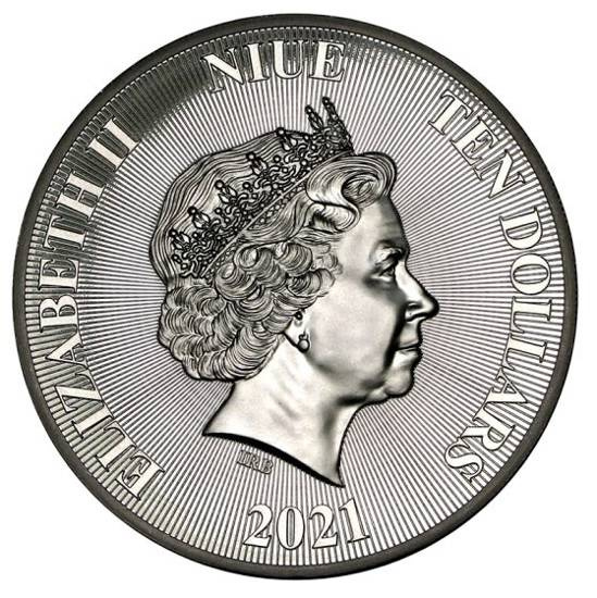 Roaring Lion 5 oz Silver 2021 High Relief