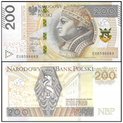 Banknote Poland 200 Zloty (200 PLN) UNC