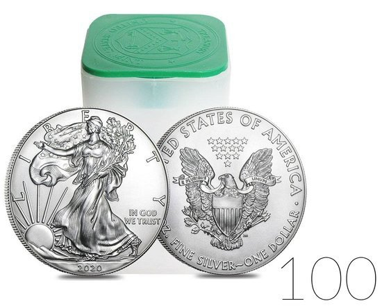 American Eagle 1 oz Silber 2020 PAKET 100 Stück