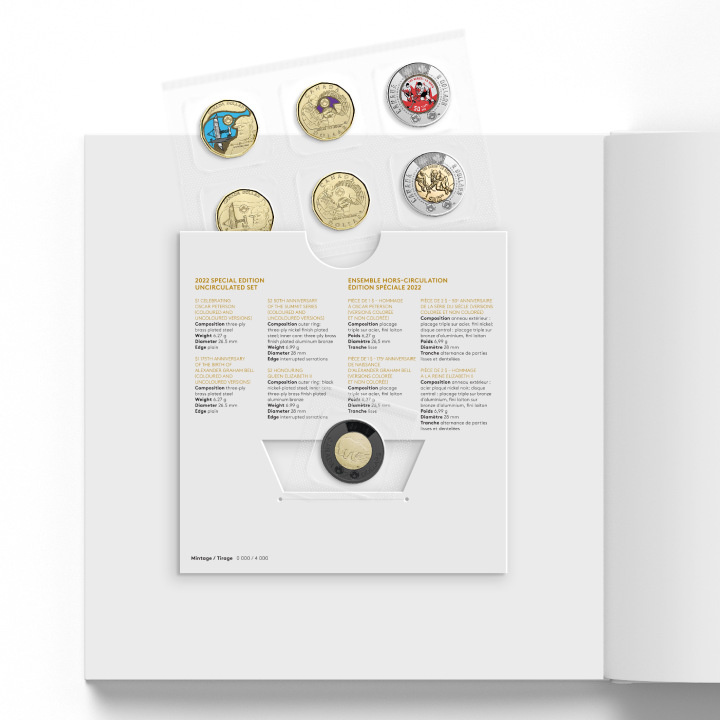 Zestaw Canada: Annual Collection Book with Special Edition 7 monet 2022