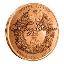 Nativity – Angel 1 ounce of copper.