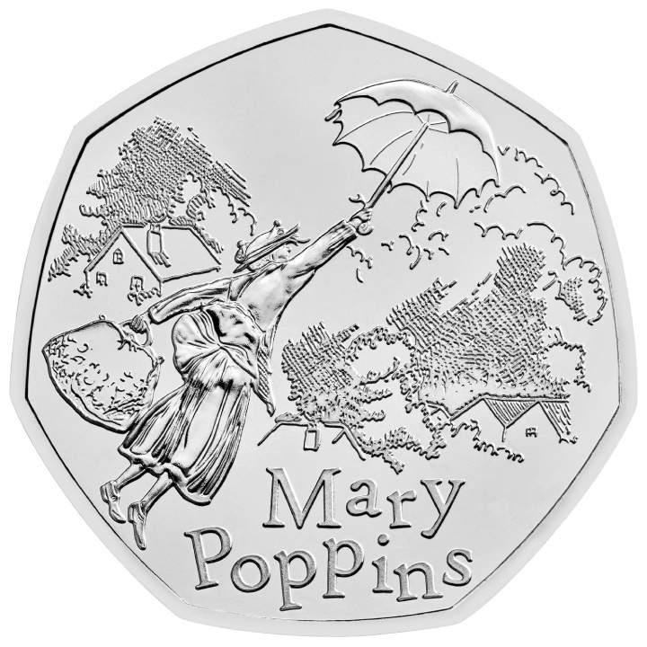 Mary Poppins 50 pence Cupronichel 2025