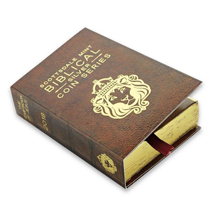 Niue: Biblico - La tentazione di Gesù 2 once d'argento 2018 Proof Antiqued Coin