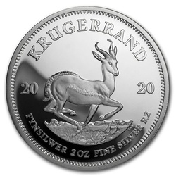 Krugerrand 2 oz Silber 2020 Proof