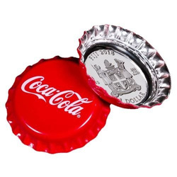 Fidji : Bouchon de bouteille Coca Cola coloré 1 Argent 2018 Proof (étui endommagé)