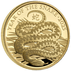 Royal Mint Lunar: Year of the Snake 1 oz Gold 2025 Proof