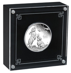 Perth Mint: Lunar III - Rok Królika 1 uncja Srebra 2023 Proof