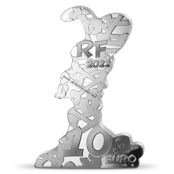 Francja: Asterix - Idefix 10 Euro Srebro 2022 Proof