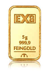 EXG 5 grammes Lingot d'or Joyeux Noël