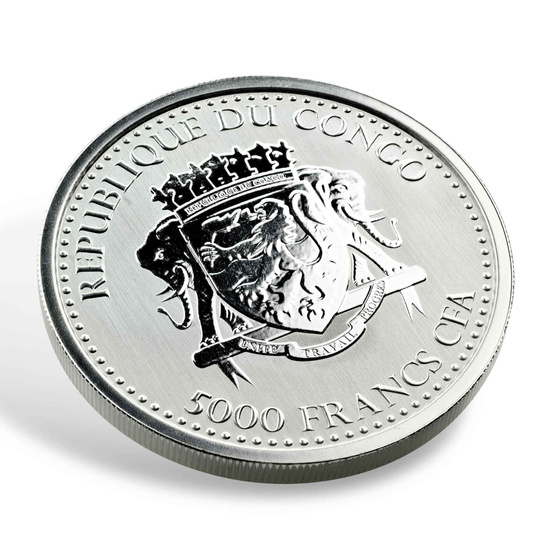 Congo: Silverback Gorilla 1 oz Silber 2020