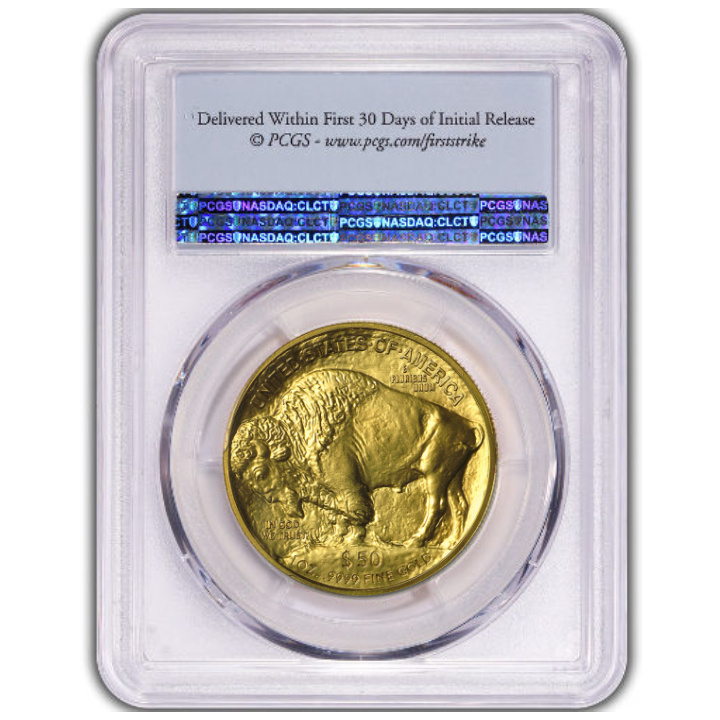 Bisonte americano 10° anniversario 1 oncia d'oro 2016-W PCGS PR70 DCAM First Strike