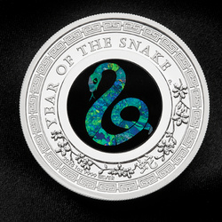 Perth Mint: Lunar III - Year of the Snake 1 oz Silver 2025 Proof Opal