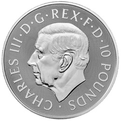 The Royal Tudor Beasts: The Bull of Clarence 10 oz Plata 2023