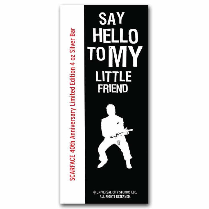 Scarface 40th Anniversary coloured 4 oz Silber Bar