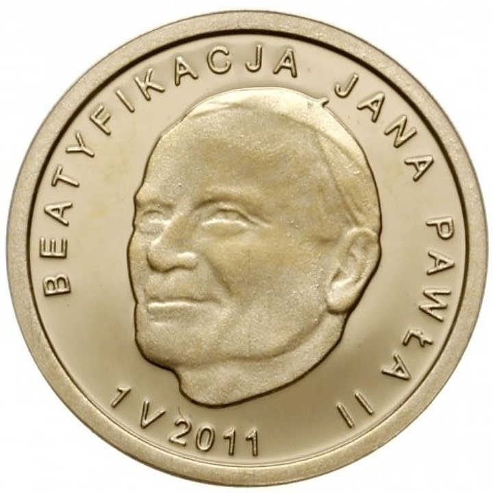 Beatification of Pope John Paul II 25 PLN Gold 2011 Proof