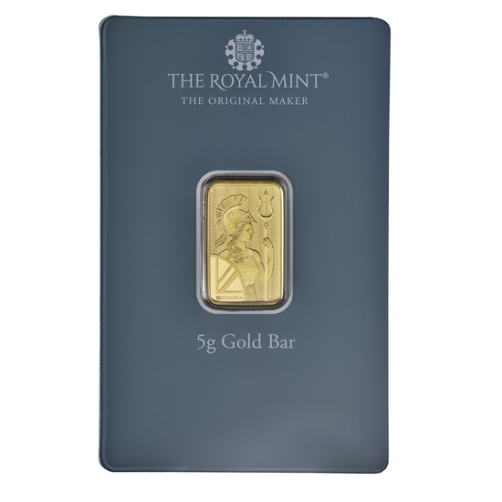 5 gram Gold Bar Britannia Happy Birthday