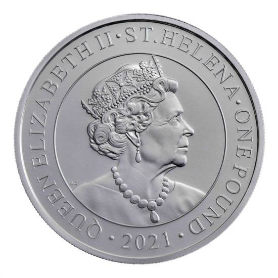 St Helena Modern Chinese Trade Dollar 1 unce stříbra 2021