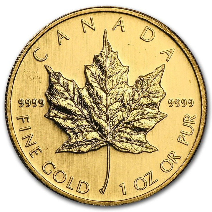 Feuille d'érable canadienne 1 once d'or 2008