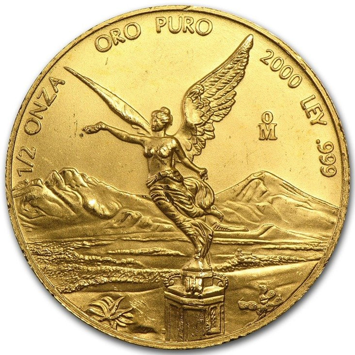 Diosa Mexicana de la Libertad 1/2 oz Oro 2000