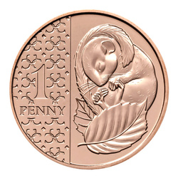 Serie de 13 monedas de cobre Reino Unido 2025