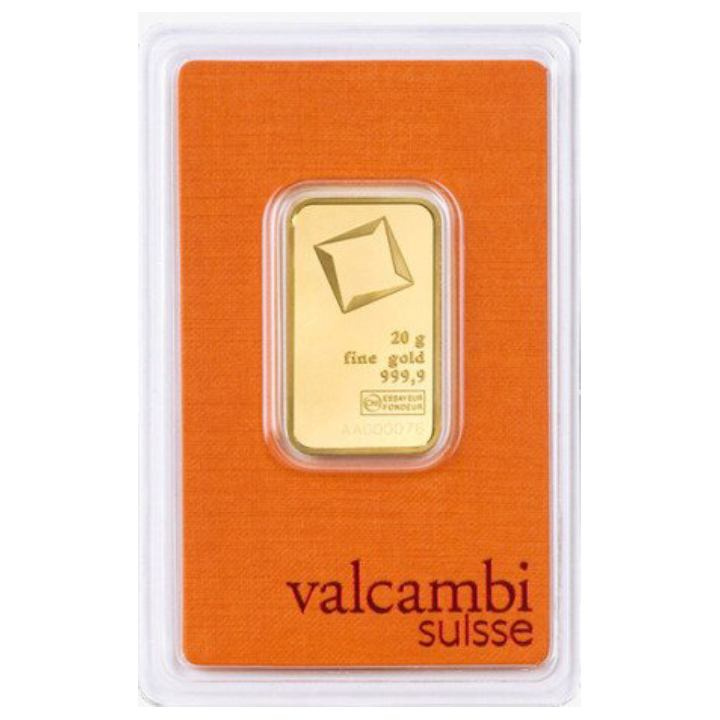 Valcambi 20 g aranyrúd