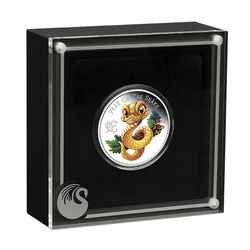 Tuvalu : Baby Snake coloré 1/2 once d'argent 2025 Proof