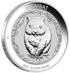 Australijski Wombat 1 uncja Srebra 2021