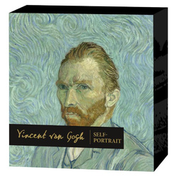 Niue: Vincent van Gogh - Self-portrait coloured 2 oz Silber 2023 Proof Coin