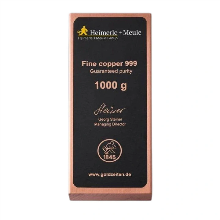 Set of 5 Heimerle Meule 1000 g Copper Bars