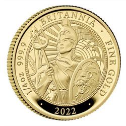 Britannia 1/4 unce zlata 2022 Proof