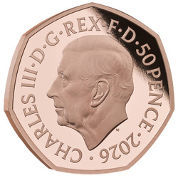 Star Trek 60 éve 50p arany 2026 Proof