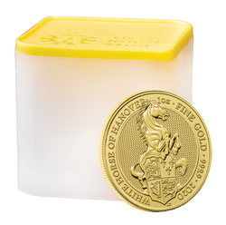 Bestias de la Reina: Caballo Blanco Hannoveriano 1 oz Oro 2020