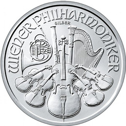 Wiedeński Filharmonik 1 uncja Srebra 2015