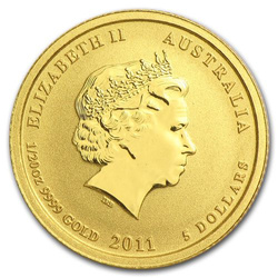 Lunar II: Jahr des Hasen 1/20 oz Gold