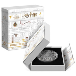 Niue : Harry Potter - Hogwarts The Great Hall 1 once d'argent 2022 Finition antique