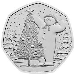 The Snowman 50p Kupfer-Nickel 2024