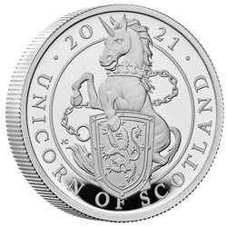 Beasts of the Queen: Set of 10 coins 2 oz Silver 2021 Proof