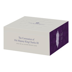 Coronación de Su Majestad el Rey Carlos III 2 uncje Srebra 2023 Proof