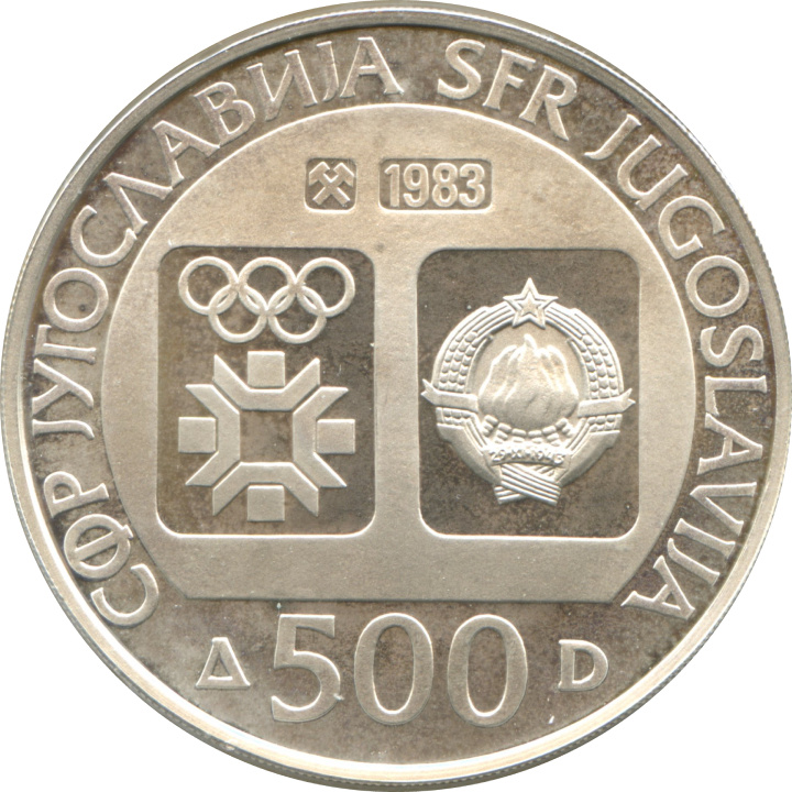 Set di 15 monete d'argento Jugoslavia: Olimpiadi invernali di Sarajevo 1984 Proof